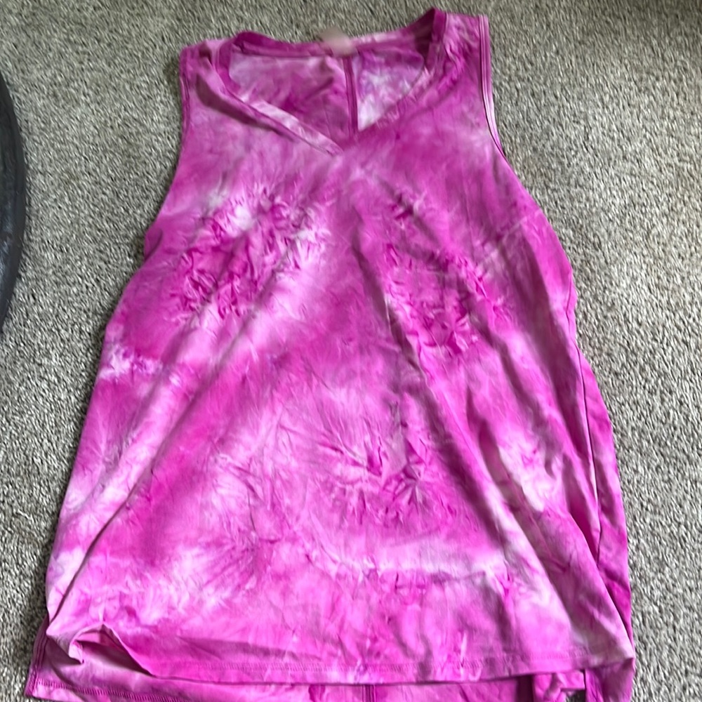 Tye dye pink tank